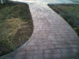 Concrete Brick Sidewalk
